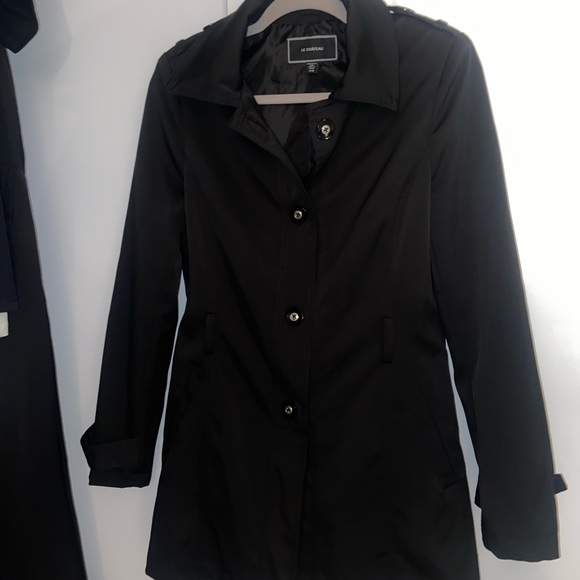 Black le château trench coat - Picture 1 of 5